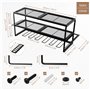 BELLE VOUS Support Mural de Rangement des Outils pour le Garage - Servante d’Atelier Murale Complete - Panneau Porte Outils - Et