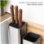 Belle Vous Bloc de Couteaux Universel - Porte Couteau sans Couteaux - Support à Couteaux et Ustensiles de Cuisine - Présentoir R