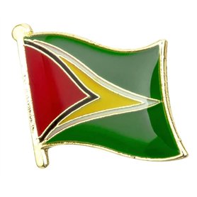 Pin's en métal émaillé avec drapeau national de la Guyane, Métal Pin's en métal émaillé avec drapeau national de la Guyane