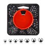 Wisebom Plombs de pêche Boîte Split Shot Plombs 179 Pièces