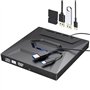 Lecteur Externe CD DVD USB 3.0 Type C, Lecteur de CD et DVD et Graveur Externe USB, Compatible avec Windows XP/Vista / 7/8 / 10/