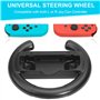 JoyHood Volants pour Switch/Switch OLED, Joy-Con Steering Wheel Compatible avec Mario Kart 8 Deluxe [Pack de 2] - Noir
