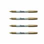 Sharpie Lot de 4 marqueurs permanents métallisés à pointe fine Doré