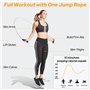 Euqvunn Corde a Sauter Sport, Réglable Corde a Sauter Enfant Adulte avec Poignée en Mousse Antidérapante, Corde à Sauter pour En