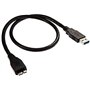 Dragon Trading® Câble USB 3.0 pour disque dur portable Western Digital/WD/Seagate/Clickfree/Toshiba/Samsung Longueur 50 cm