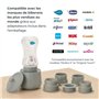 Nuvita 1162 Chauffe-biberon Nomade universel Warm’n’Go avec USB - Chauffage portable rapide, 4 réglages de température, Facile à