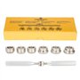 Kits d'outils de réparation de montres, ensemble d'outils de réparation de matrices de clé de décapage de couvercle de boîtier a