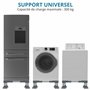 Winter Shore Support Lave Linge & Appareils Blancs - Rehausseur Cuisiniere, Sèche-linge, Mini Frigo Universel - Socle Machine à