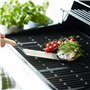 ustensile barbecue en inox et bois 37cm