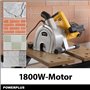 Powerplus Rainureuse Murale POWX0650 - Rainureuse à Maçonnerie de 1800 W - Fraise à Rainurer avec Lames de Scie de ø 150 mm - Ou