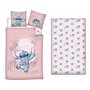 AYMAX Parure de Lit Stitch 3 Pièces Rose