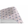 AYMAX Parure de Lit Stitch 3 Pièces Rose, 100% Coton, Housse de Couette 140x200 cm + Taie d'oreiller 65x65 cm et Drap-Housse 90x