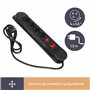 Perel EBP04N Bloc Multiprises 4 Prises avec Protection Contre Les Surcharges, Multicolore