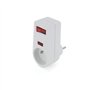 Prise parafoudre 1x16A 3500W 250V - Blanc - On/Off - Chacon