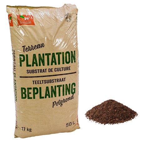 La Plaine Chassart - Terreau Plantation 50L - Toutes Variétés de Plantes Extérieur - Parc