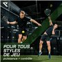 RYZE Raquette de Padel 100% Fibre de Carbone - Puissance + Contrôle Maximum - Padel Raquette avec EVA Pro Flex - Structure Légèr
