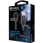 Sandberg Streamer USB Clip Microphone, Microphone Pince-Cravate Omnidirectionnel Pour Ordinateur Portable, USB A, Plug & Play, P