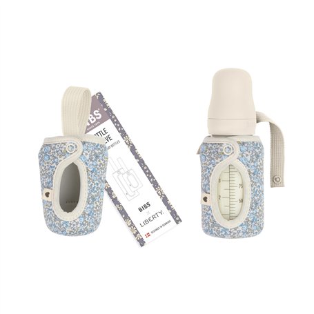 BIBS x LIBERTY Housse de biberon 110ml - Housse protectrice en néoprène pour biberons BIBS - Design imprimé Liberty