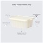 BIBS Plateau de congélation pour aliments pour bébé pour un rangement facile, compatible avec le distributeur d'aliments BIBS, a