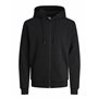 JACK & JONES Sweat à Capuche zippé Sweat à Capuche zippé Uni Black XS Black XS