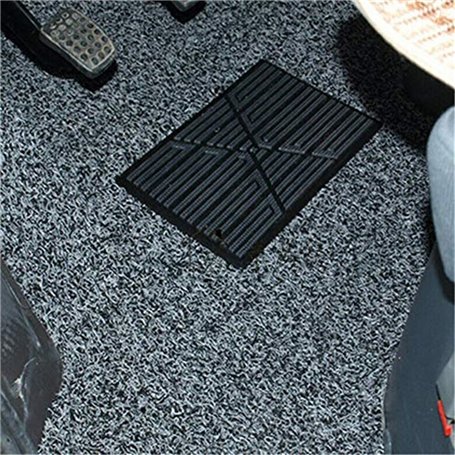 NICOLIE 1 Pièces Universel Noir PVC Tapis De Sol De Voiture Tapis Talon Pied Tapis Pédale Patch Couverture 23X15 Cm Tapis De Voi