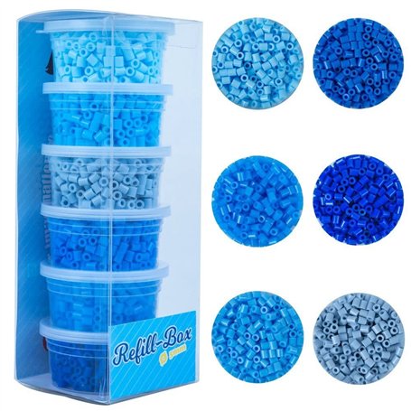 La Manuli Perles à Repasser Bleu 3000 Pièces 5mm Fusible Perles pour les Enfants