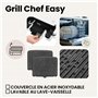 Zeegma Grill Chef Easy – Grill Électrique 2 en 1 et Presse-Panini, 2000W, Plaques Céramiques Antiadhésives, 29 x 23.2 cm², Tempé