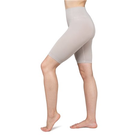 looksy Short de motard sans couture extensible longueur genou large ceinture taille haute pantalon de cyclisme sport entraînemen