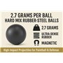 Rubber-Steel Balls in 50 Caliber 100 pcs Hard Mix Rubber Steel Balls Paintballs Reballs Resuable Projectiles Powerballs for Self
