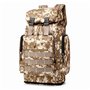 Retoo Sac à Dos Style Militaire 50L Grand Volume Sac à Dos Multifonction pour École Trekking Randonnée Camping Voyage Pêche Esca