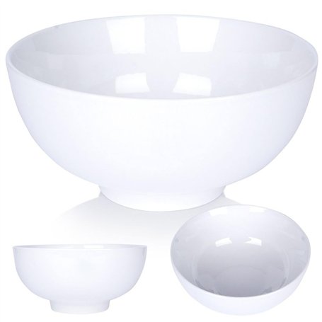 Vilde Bol en porcelaine - Bol à soupe - Saladier - Blanc - 20 cm - 1