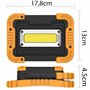Retoo Projecteur de chantier LED 30 W Lampe pour camping, atelier ou chantier, garage, construction, réparation d'urgence, lumiè