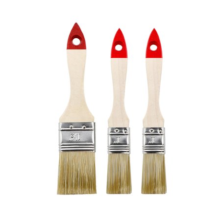 M7 - Lot de 3 Pinceaux Plats : 1 x 1