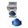 Oxyline 10x X310SV FFP3 NR D demi-masque anti-poussières jetable, bleu, avec valve d'expiration