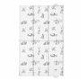 Grand matelas à langer pliable et portable 50 x 80 cm – Noir et blanc Winnie l'ourson | Imperméable | Facile à transporter