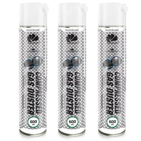 AABCOOLING 3 x 600 ml Home&Office Compressed Gas Duster – Aérosol Dépoussiérant Air Comprimé