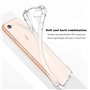 Hually Coque iPhone SE 2022/ SE 2020, iPhone 7/ 8 Transparent Doux Souple Extrêmement Antichoc Bumper TPU Silicone Etui pour iPh