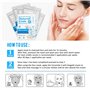 5-Pack Feuille de Masque Facial, Masque Hydratant Visage Cou Anti-âges,Masque de Collagène pour Anti-âge, Anti-rides,Masque Visa