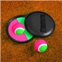 Jeu de Balles Lancer et Attraper, Jeu de Pagaies,Raquette de Plage, 2 Palettes et 1 Balle,Jeu de balle velcro pour Party Jardin 