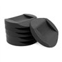 Lot de 6 patins antidérapants pour meubles - Noir