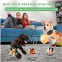 Collier Anti Aboiement Chien, 4 Modes Son/Vibration/Choc Electrique, Réglable 8 Niveaux de Sensibilité, Rechargeable Contrôle An
