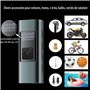 Compresseur à Air Portatif, 6000mAh Mini Pompe à Air Électrique, 150PSI Pompe a Velo Electrique, Compresseur avec Affichage Numé