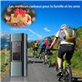 Compresseur à Air Portatif, 6000mAh Mini Pompe à Air Électrique, 150PSI Pompe a Velo Electrique, Compresseur avec Affichage Numé