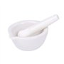 KINTRADE Mortier et pilon en porcelaine blanche polie – 5