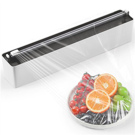 Quasziwa Derouleur Film Alimentaire - Fixation Magnétique et Murale sans Perçage