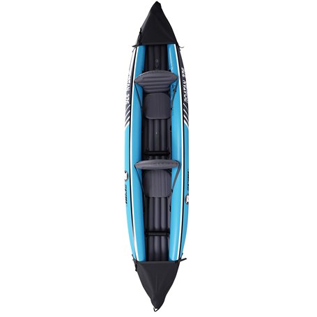 Zray Stand up Paddle Gonflable Roatan 2 Places-PB-ZKK376-Canoë Kayak 100% PVC avec Pompe à Pieds et 2 Pagaies Double Pale-Jusqu’