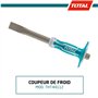 Total Tools - Coupeur à froid - Pointe 305 x 25 mm x base 19 mm - Ciseau de maçon pour couper du fer ou de la pierre avec un mar