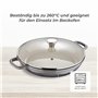 MasterPro Unique | Faitout de Cuisine Bas avec Couvercle | Faitout de 30,5 cm | Blanc | Fabriqué en Fonte | Anses ergonomiques |
