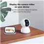 Xiaomi Mi Smart Camera C300 Caméra Surveillance WiFi Intérieure Caméra 360°, Détection Humaine AI Suivi Intelligent Sirène Audio