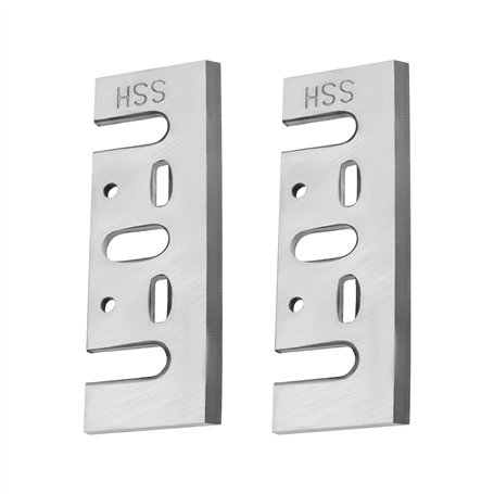 Be In Your Mind Lot de 2 lames de rabot en acier rapide de rechange compatibles avec N556874 DCP580 compatibles avec Makita 1001